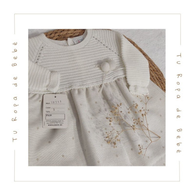 COLECCIÓN INVIERNO. Vestido bebé niña Pipos.