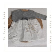 COLECCIÓN INVIERNO. Vestido con braga bebé niña Kiriki