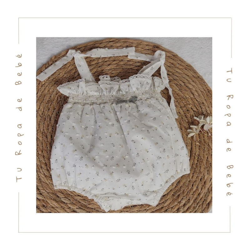 COLECCIÓN VERANO. Ranita bebé niña FLORES Coco Acqua