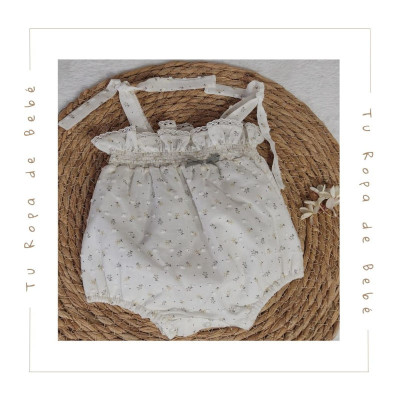 COLECCIÓN VERANO. Ranita bebé niña FLORES Coco Acqua