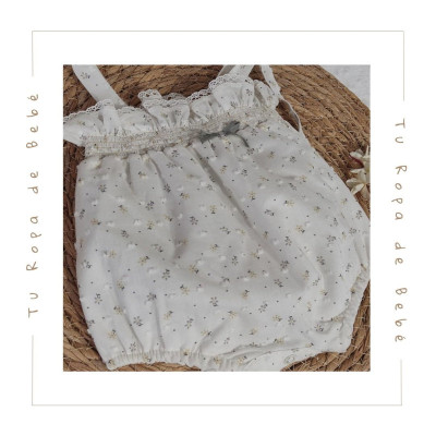 COLECCIÓN VERANO. Ranita bebé niña FLORES Coco Acqua