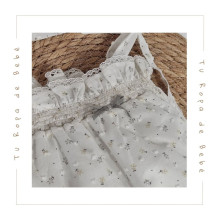 COLECCIÓN VERANO. Ranita bebé niña FLORES Coco Acqua