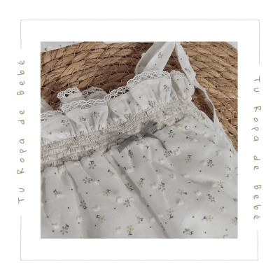 COLECCIÓN VERANO. Ranita bebé niña FLORES Coco Acqua