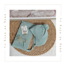 COLECCIÓN INVIERNO. Conjunto bufanda y gorro bebés Artesanía Granlei