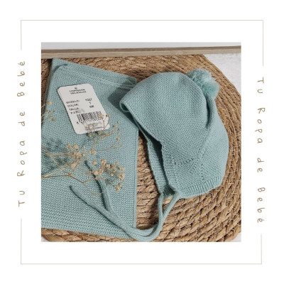 COLECCIÓN INVIERNO. Conjunto bufanda y gorro bebés Artesanía Granlei