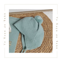 COLECCIÓN INVIERNO. Conjunto bufanda y gorro bebés Artesanía Granlei