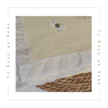 COLECCIÓN VERANO. Toquilla bebé CIGÜEÑA Paz Rodríguez