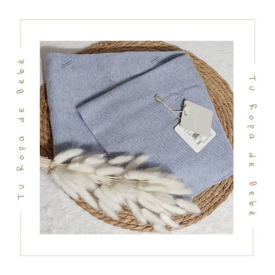 COLECCIÓN VERANO. Toquilla bebé niño NEL BLU Martín Aranda