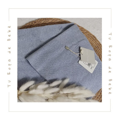 COLECCIÓN VERANO. Toquilla bebé niño NEL BLU Martín Aranda