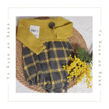 COLECCIÓN INVIERNO. Pelele bebé niño CUADROS Juliana