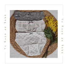 COLECCIÓN ATEMPORAL. Pack 3 bragas niña Diacar Linn